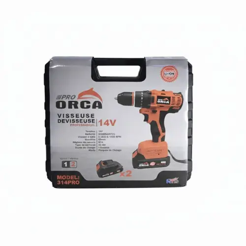 VISSEUSE PERCEUSE ORCA CD314 SANS FIL 14V 2 BATTERIES